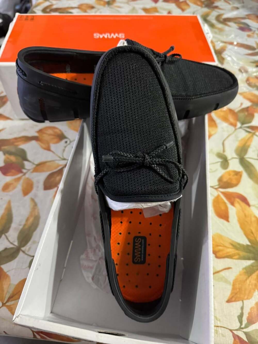 SWIMS Braided Lace Loafer Size 10.5 Black